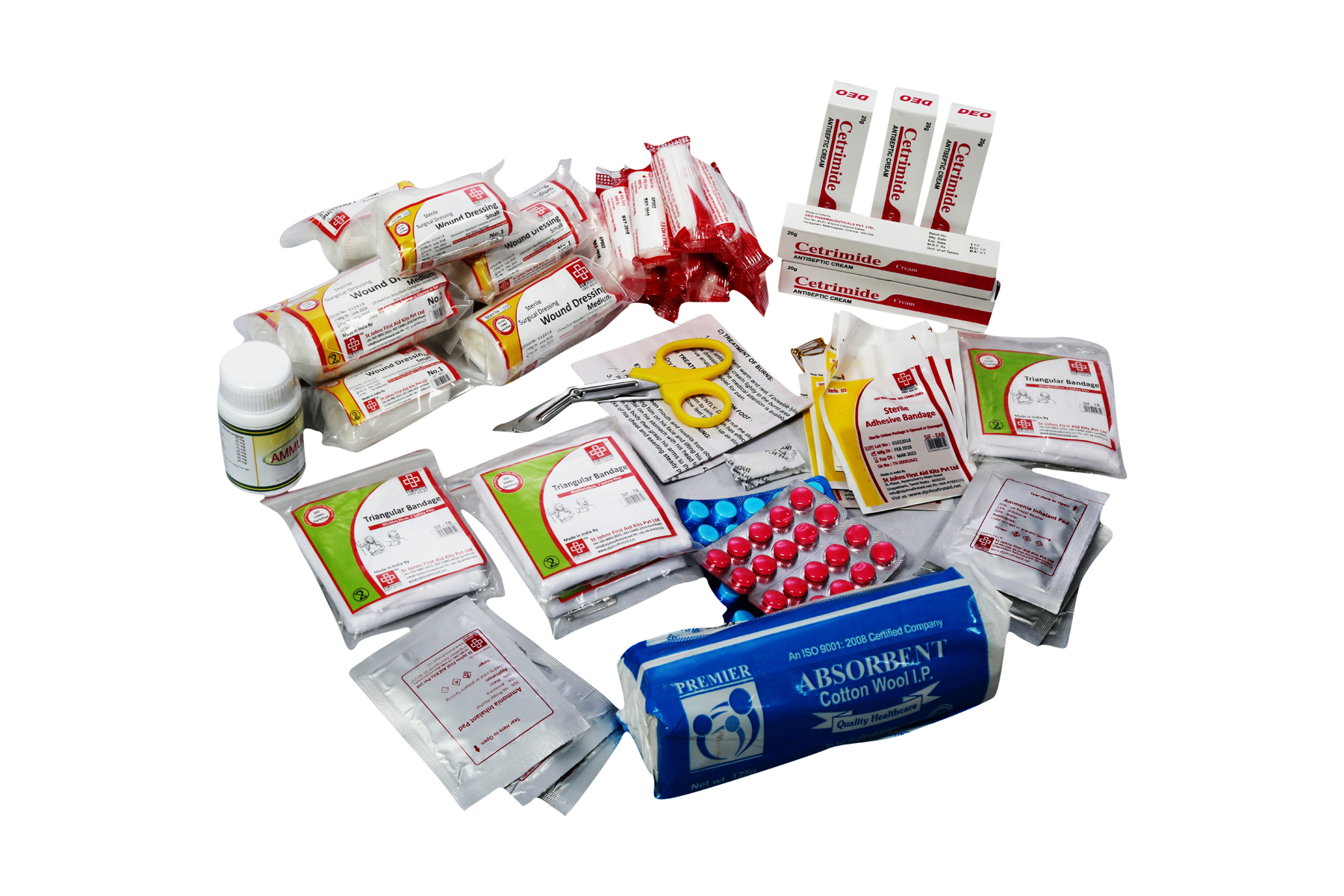 Approved first aid clearance kits